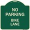 Signmission No Parking Bike Lane Heavy-Gauge Aluminum Architectural Sign, 18" x 18", G-1818-23758 A-DES-G-1818-23758 - alternate 1